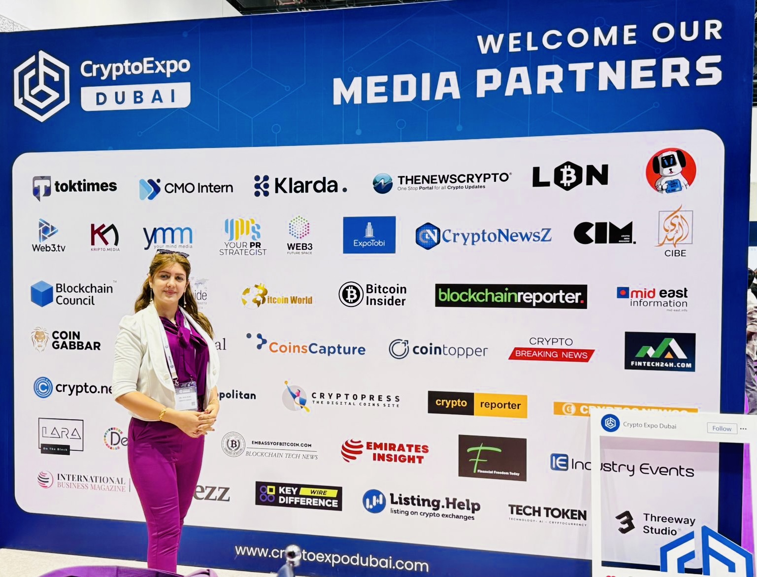 Yana Alali, from Crypto Expo Dubai