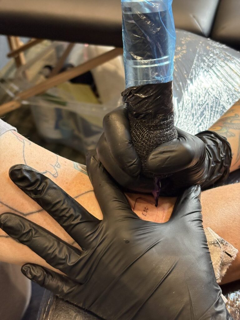 Tattd gave four TechCrunch writers tattoos at Startup Battlefield