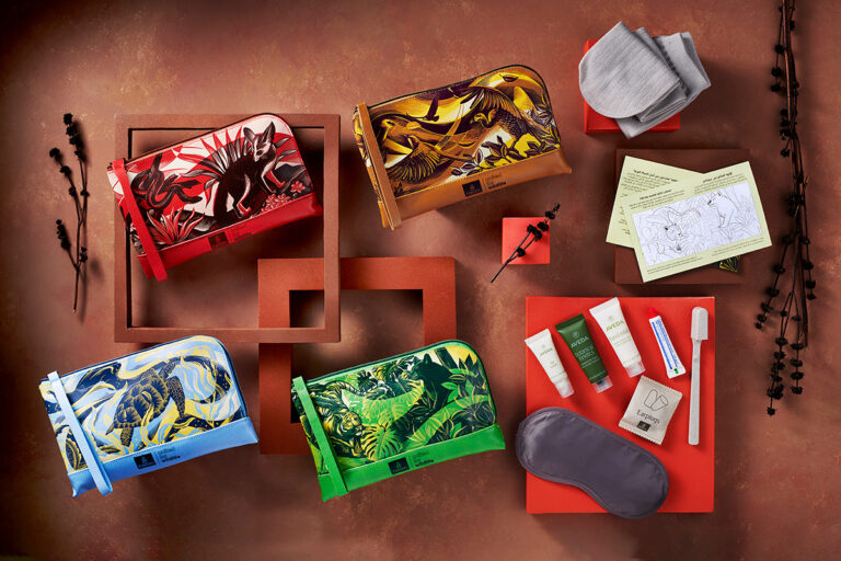 Emirates highlights endangered species in its colourful new amenity kits