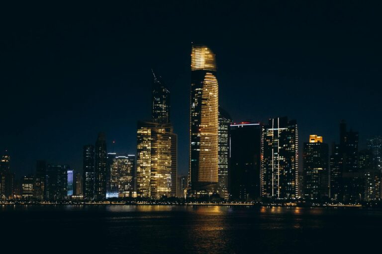 Abu Dhabi skyline representing UAE AI ambitions