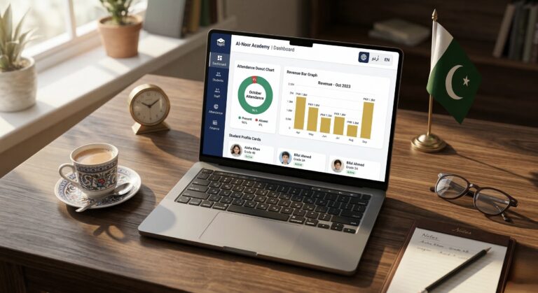 PakEducate AI school management dashboard - Pakistans first AI powered school system