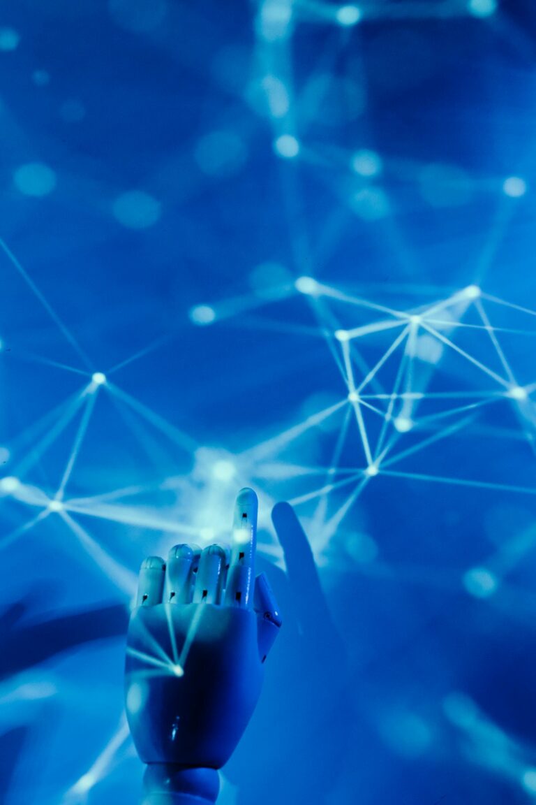 AI robotic hand symbolising UAE position in Stanford AI Index 2026